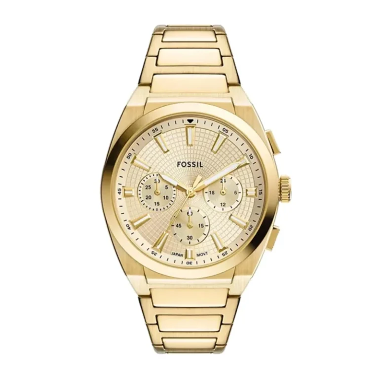 Fossil Everett Chronograph FS6119 – Champagne Sunray Dial Quartz Men's Watch