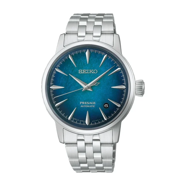 Seiko Presage Cocktail Time HCB001 – Gradient Blue (Textured Cocktail Pattern) Dial Automatic Men's Watch