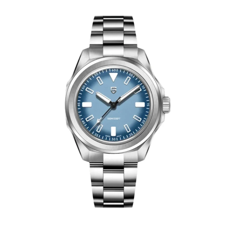 Pagani Design Classic Sport PD-YS038 – Sunburst Silver / Blue Dial Quartz Men's Watch