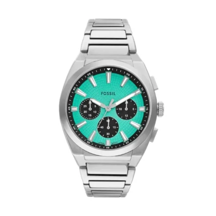 Fossil Everett Chronograph FS6117 – Sunray Turquoise / Teal Blue Dial Quartz Men's Watch