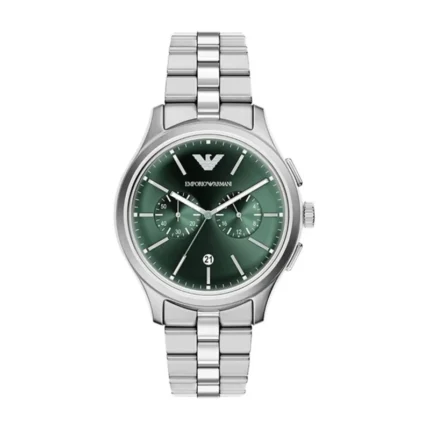 Emporio Armani Dario Chronograph Collection AR11746 – Juniper Green Sunburst Dial Quartz Men's Watch