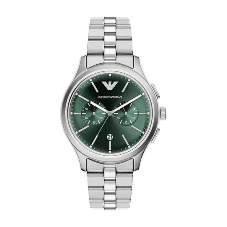 Emporio Armani Dario Chronograph Collection AR11746 – Juniper Green Sunburst Dial Quartz Men's Watch