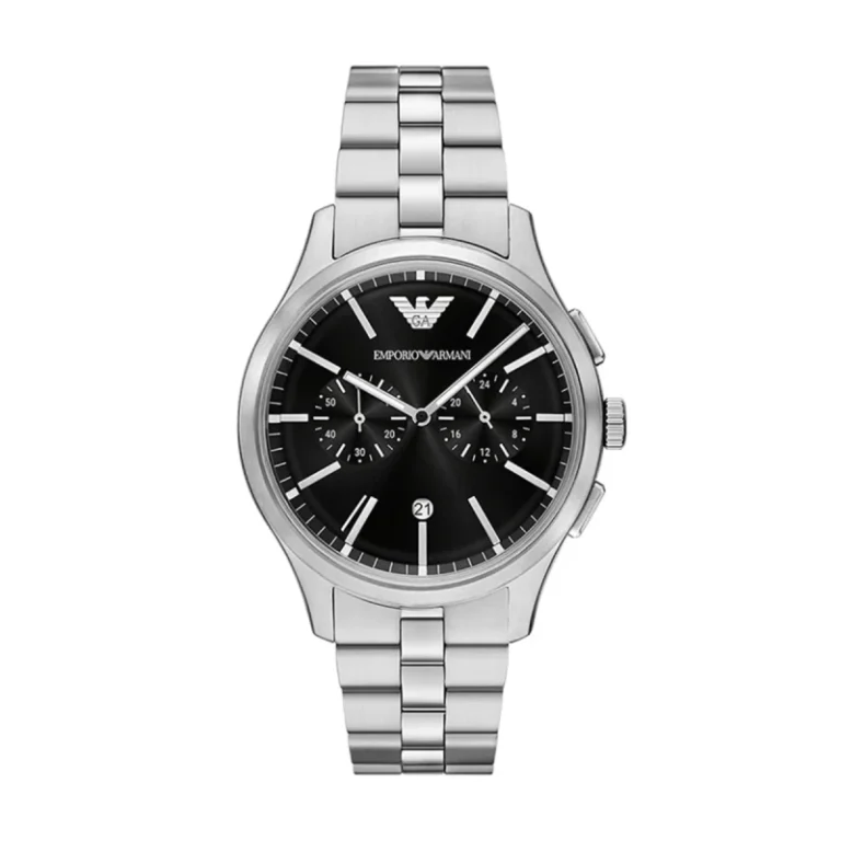 Emporio Armani Ruggero Chronograph Collection AR11691 – Matte Black Dial Quartz Men's Watch