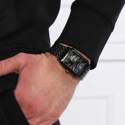 Emporio Armani Diego AR60058 – Black with Open Heart Dial Automatic Men's Watch