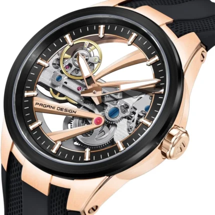 Pagani Design Royal Sport PD-YS030 – Textured Tapisserie Black / Blue Dial Quartz Men's Watch