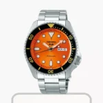 Seiko 5 Sports Analogue Automatic Orange Dial Men's Watch – SRPD59K1