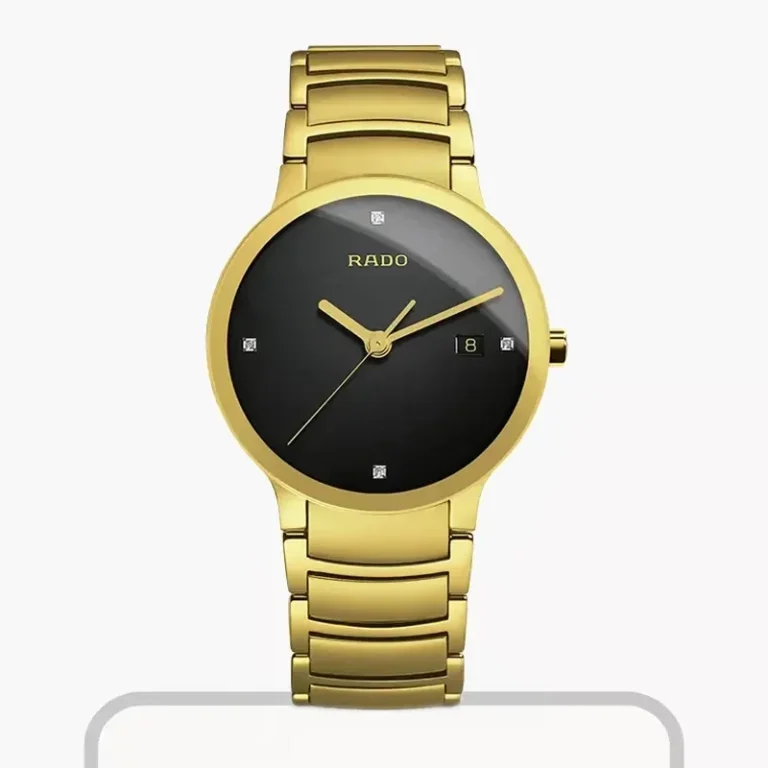 Rado Centrix Yellow Gold-Tone Diamond Men's Watch – R30527713