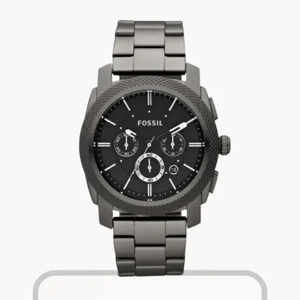 Fossil Machine Black Chronograph Smoke Men's Watch – FS4662