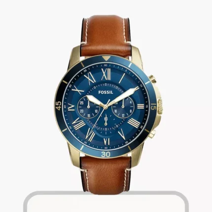Fossil Grant Sport Chronograph Blue Dial Men's Watch – FS5268