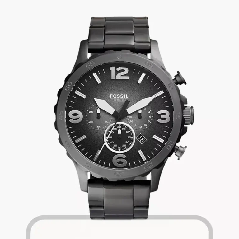 Fossil Nate Chronograph Quartz Smoke Dial Men's Watch – JR1437