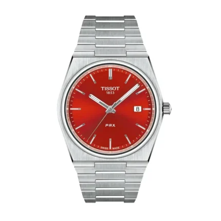 Tissot PRX Swiss Quartz Red Dial Men's Watch – T137.410.11.421.00