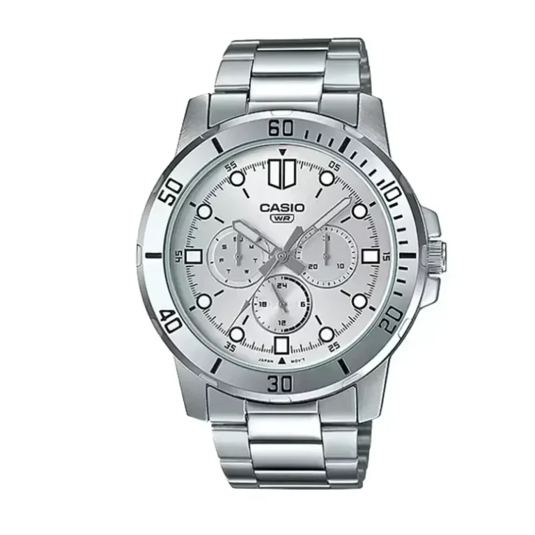 Casio Enticer Chronograph White Dial Men's Watch – MTP-VD300D-7