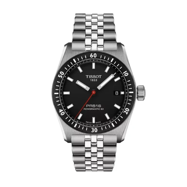 Tissot PR516 Powermatic 80 Black Dial Men's Watch – T149.407.11.051.00