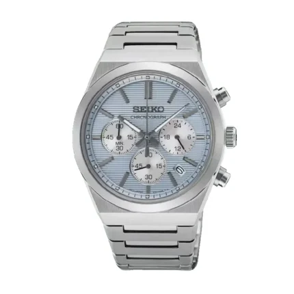 Seiko Chronograph Sporty Ice Blue Dial Quartz Watch – SSB459P1