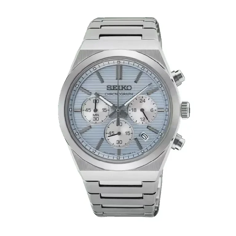 Seiko Chronograph Sporty Ice Blue Dial Quartz Watch – SSB459P1