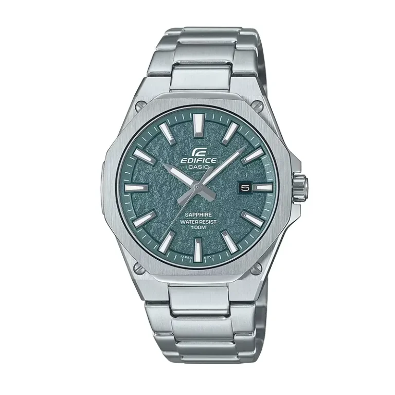 Casio Edifice Slim Line Textured Green Dial Men's Watch – EFR-S108DE-3AV