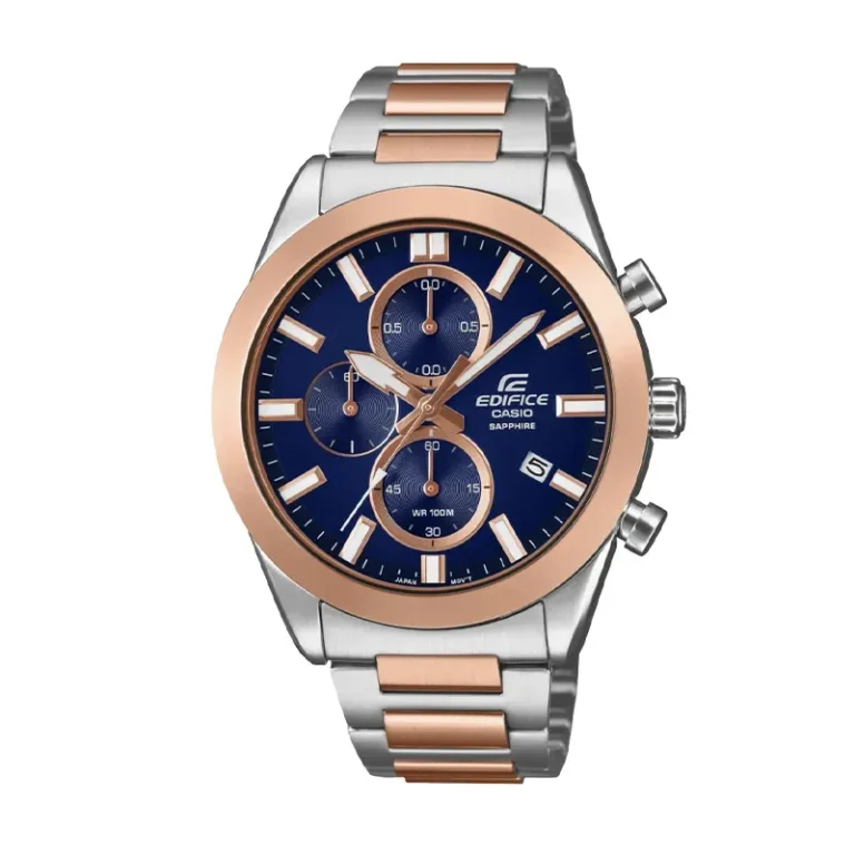 Casio Edifice Blue Dial Two-Tone Men's Watch – EFB-710SG-2AV