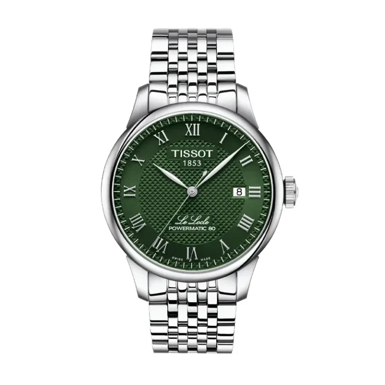 Tissot Le Locle Powermatic 80 Green Dial Men's Watch – T006.407.11.093.00