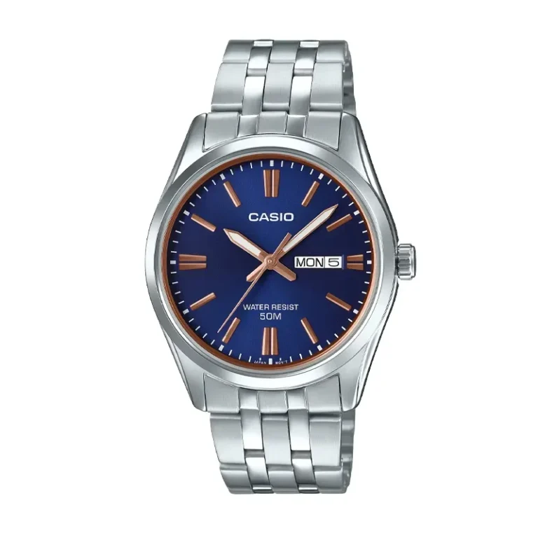 Casio Blue Dial Mineral Glass Men's Watch – MTP-1335D-2A2V