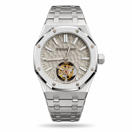 Audemars Piguet — Silver-Tone Dial & Bracelet, Open-Heart Design