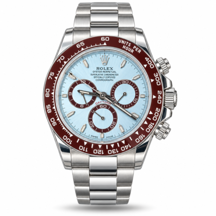 Rolex — Ice Blue Dial, Brown Bezel & Silver-Tone Bracelet (Master Grade)