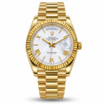Rolex — White Dial & Gold-Tone Bracelet