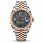 Rolex — Grey Roman Dial & Rose-Gold/Silver-Tone Bracelet