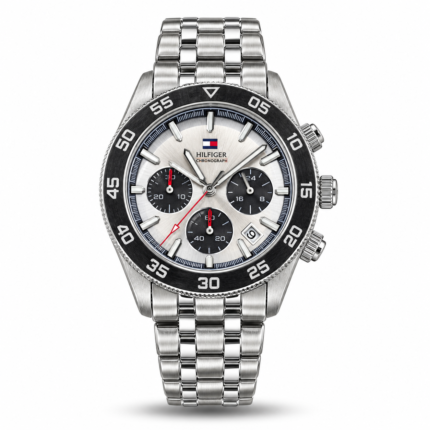 Tommy Hilfiger TH85 1792215 Chronograph Watch – Silver Dial & Stainless Steel Bracelet