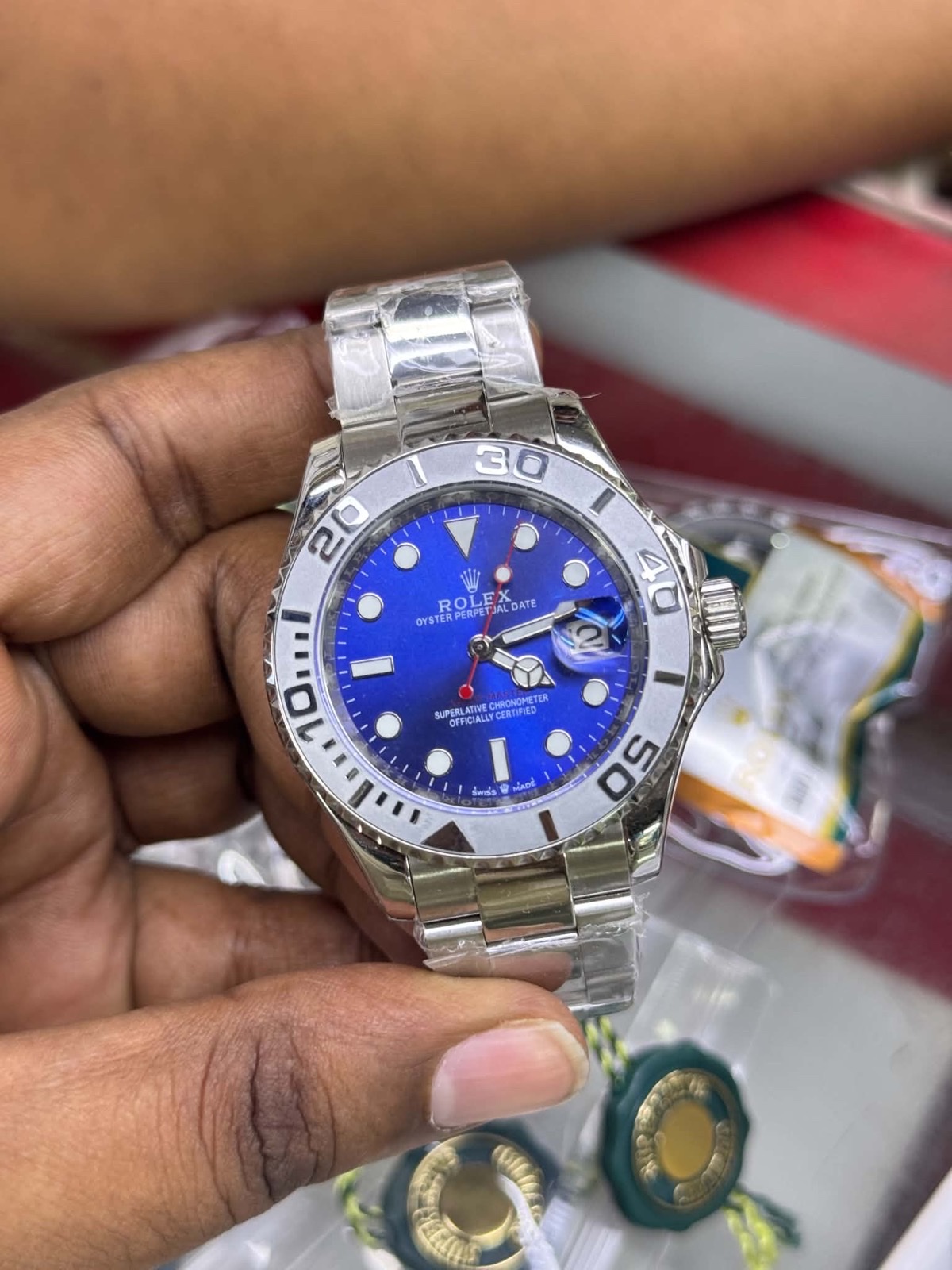 tp-b2-ref-20261022-18-rolex-blue-dial-silver-diver-bezel Rolex — Blue Dial, Silver-Tone Diver-Style Bezel & Oyster-Style Bracelet - Image 2